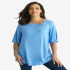 Asymmetrical Twist Neck Tunic image number null