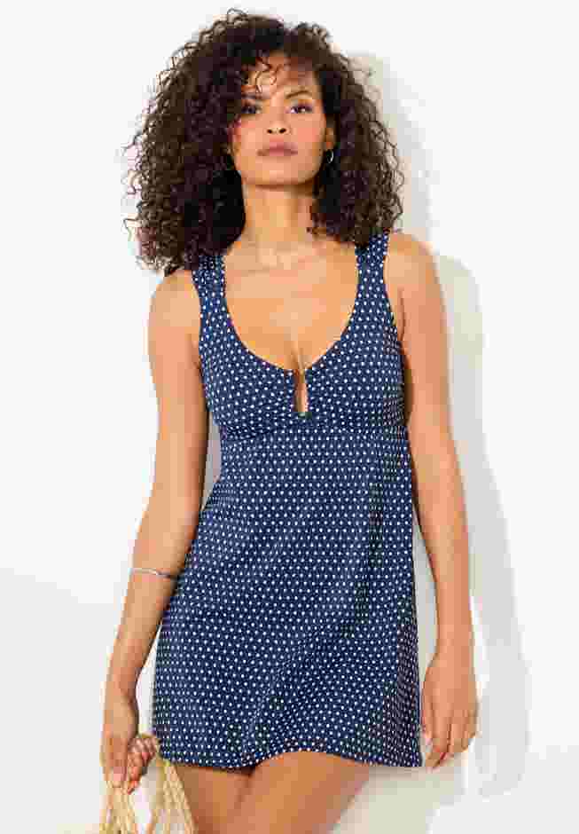 U-Neckline Swimdress image number 3