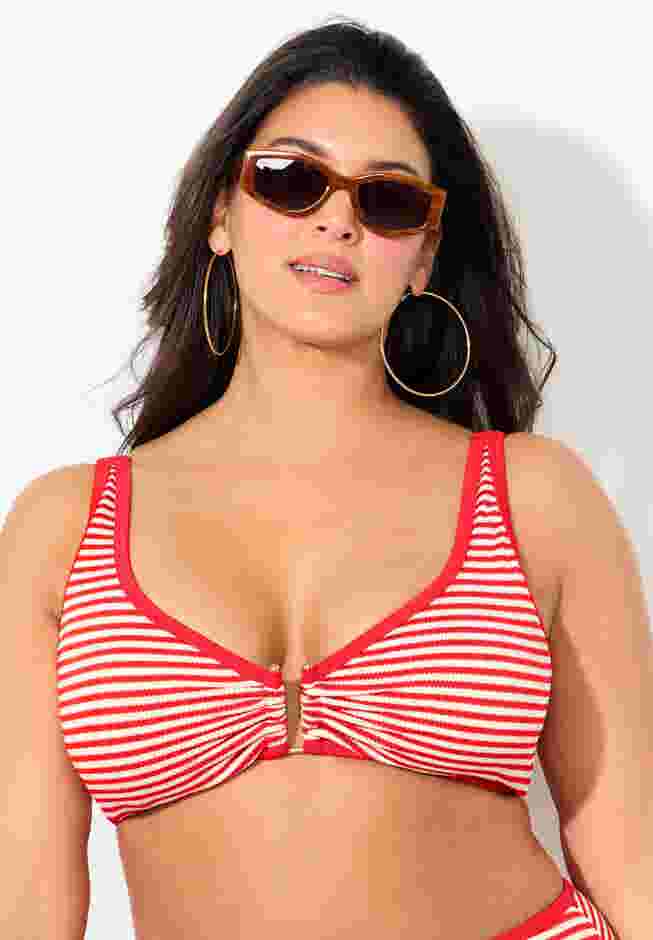 Metallic Lurex U-Wire Bikini Top image number 3