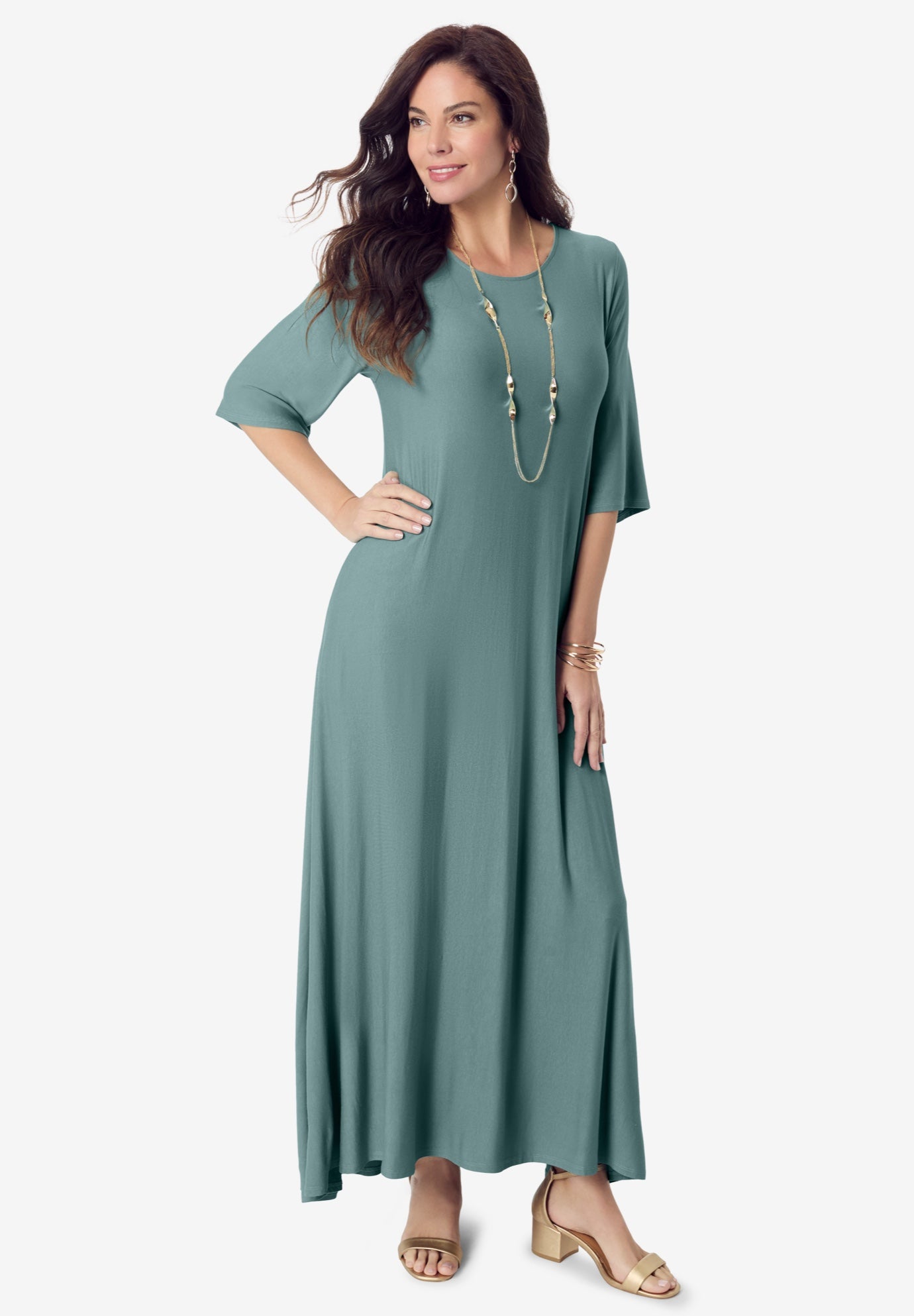 High Low Jersey Maxi Dress image number 0