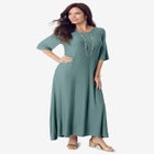 High Low Jersey Maxi Dress image number null