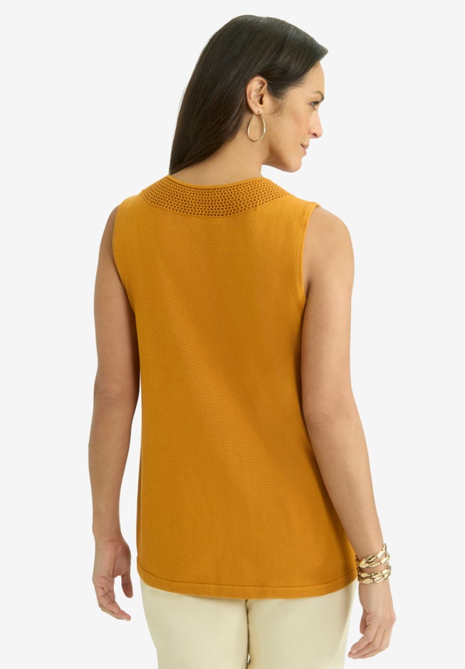 Crochet Trim Shell image number 1