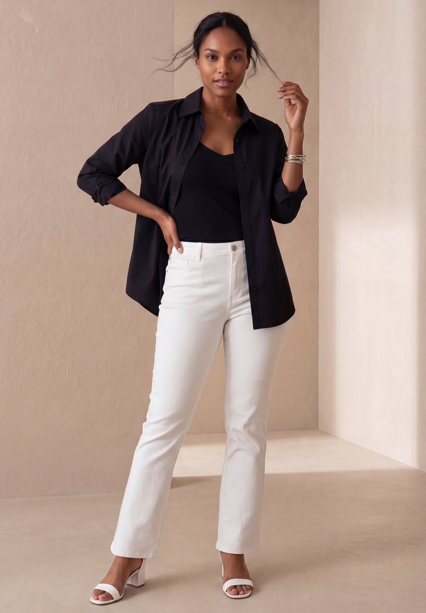 True Fit Stretch Denim Straight Leg Jean image number 0