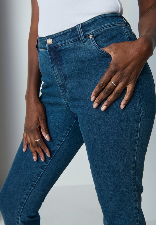 True Fit Stretch Denim Straight Leg Jean image number 2
