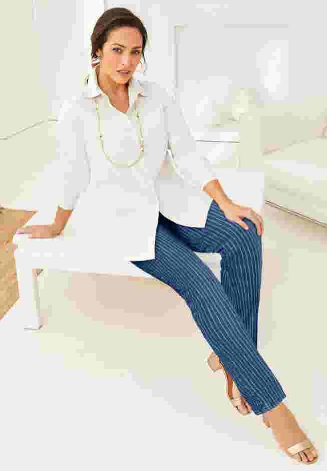 True Fit Stretch Denim Straight Leg Jean image number 5