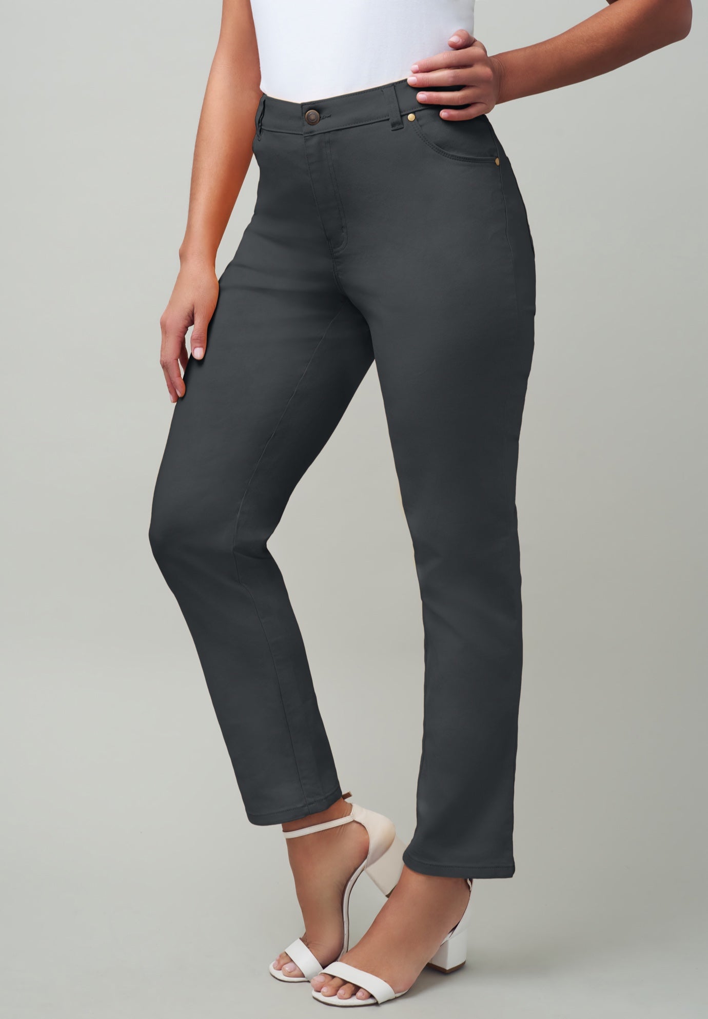 True Fit Stretch Denim Straight Leg Jean image number 0