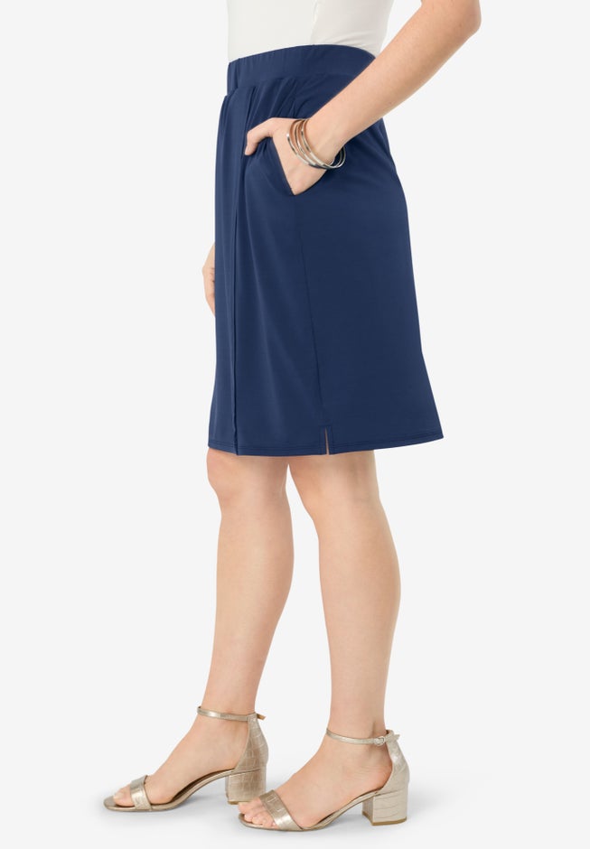 Ultrasmooth&reg; Fabric A-Line Skort image number 4