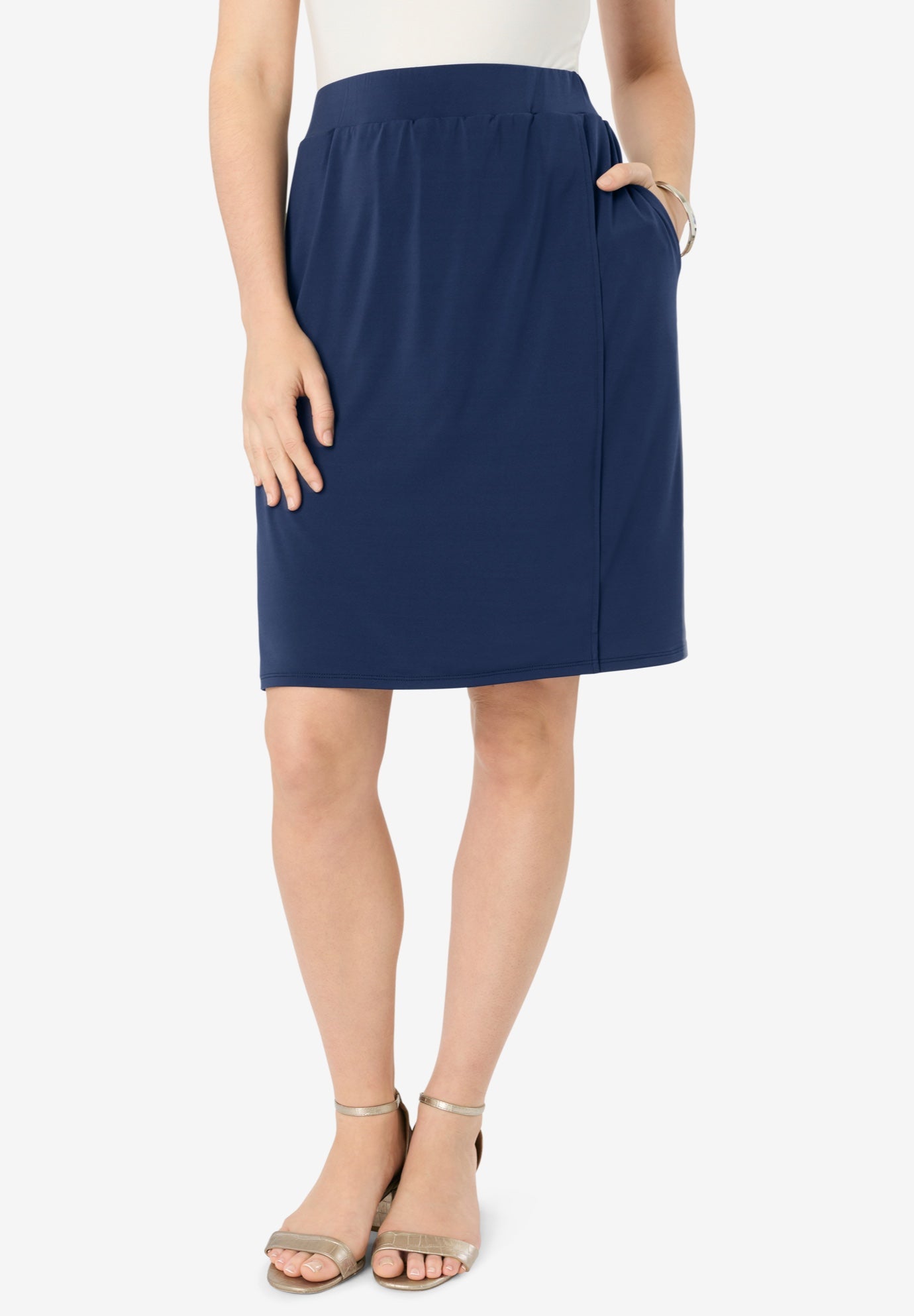 Ultrasmooth&reg; Fabric A-Line Skort image number 2