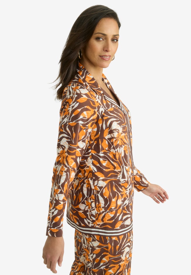Button Front Rayon Shirt image number null