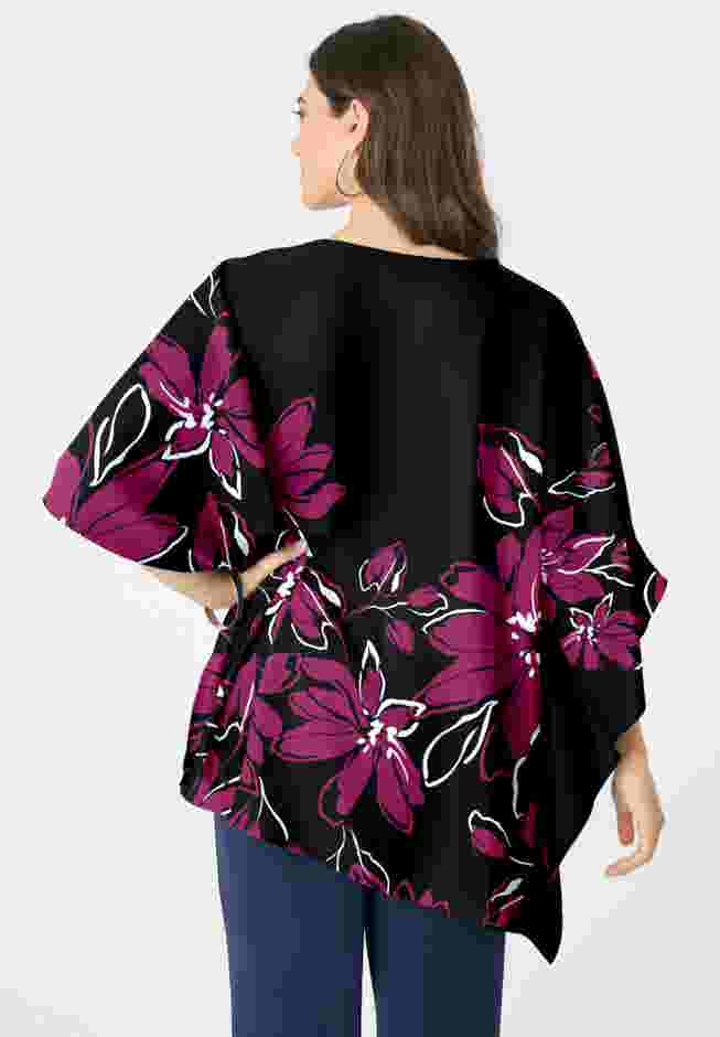 Georgette Poncho image number 1