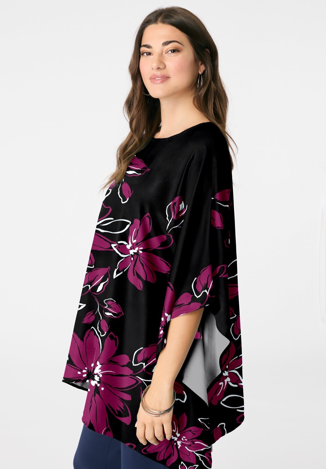 Georgette Poncho image number 2