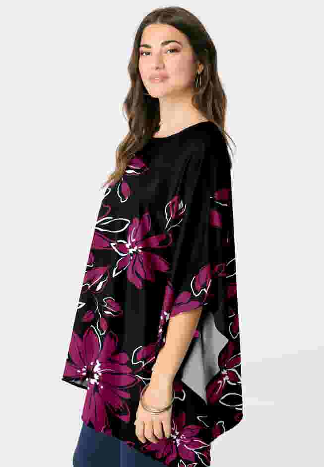 Georgette Poncho image number 2
