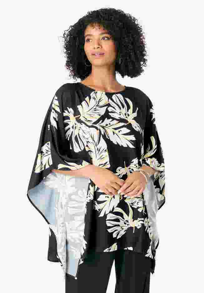Georgette Poncho image number 1