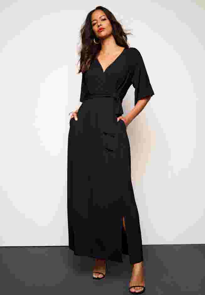 Ultrasmooth® Faux Wrap Maxi Dress image number 0