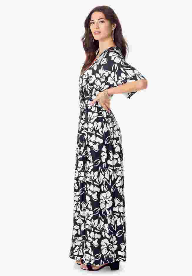 Ultrasmooth® Faux Wrap Maxi Dress image number 2