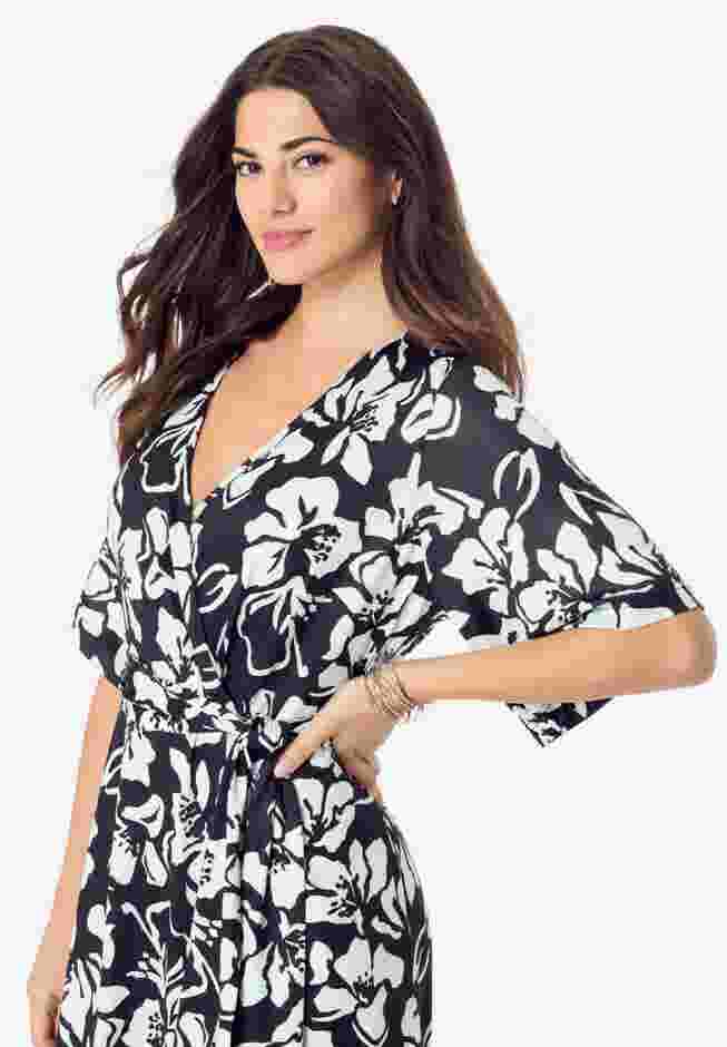 Ultrasmooth® Faux Wrap Maxi Dress image number 3