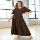 Flutter Sleeve Ultrasmooth® Fabric Tee image number null