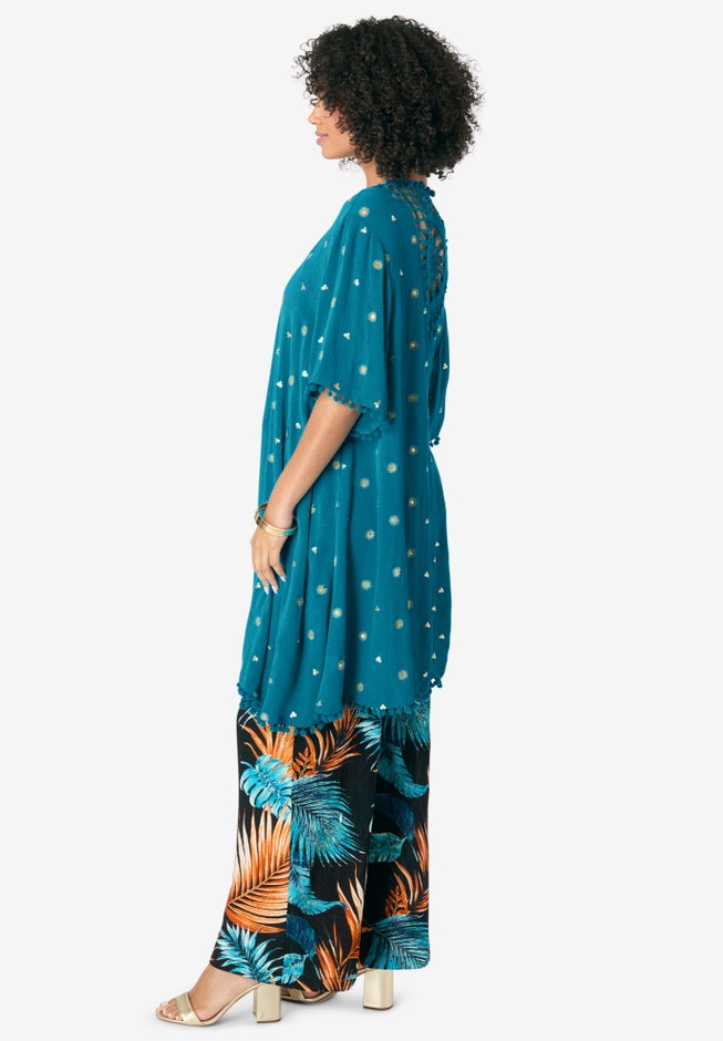 Crochet-Detailed Kimono image number 2