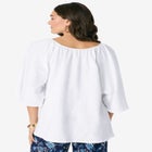 Notch Neck Textured Tee image number null