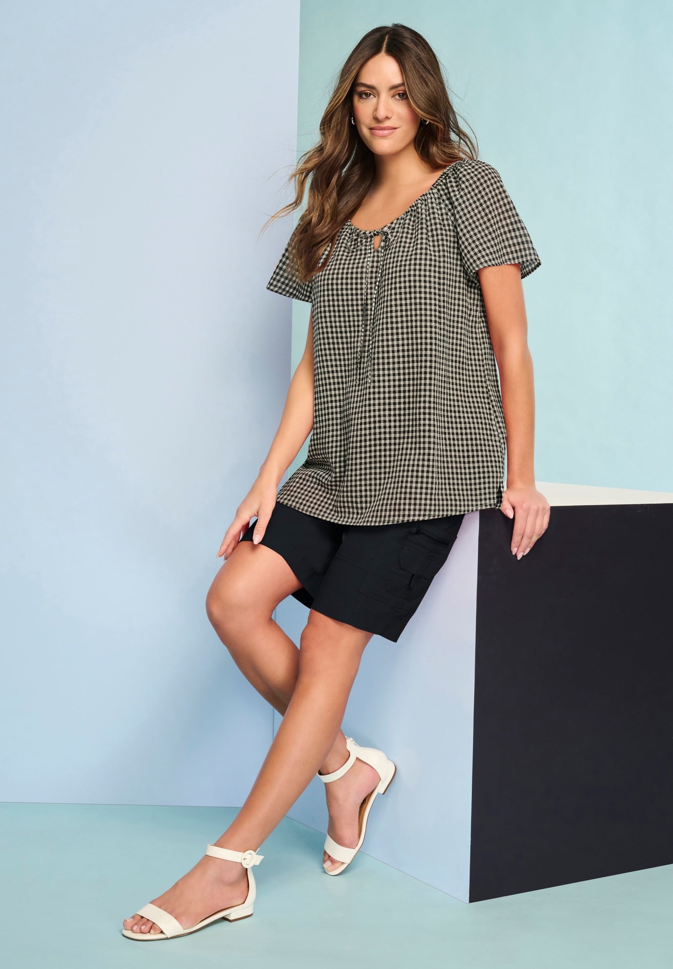 Plus Size Peasant Blouse image number 0