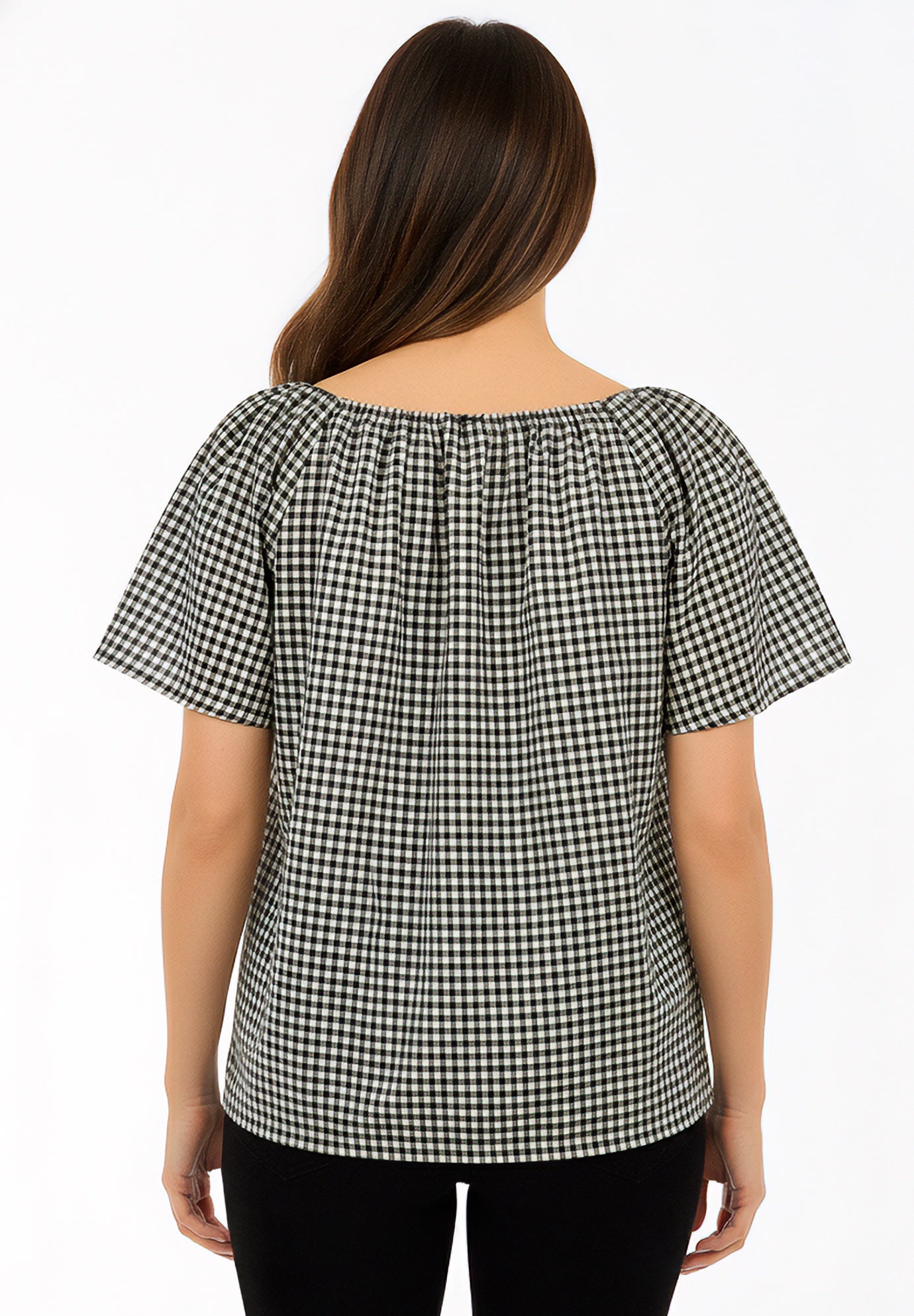 Embroidered Ruffle Blouse image number 1