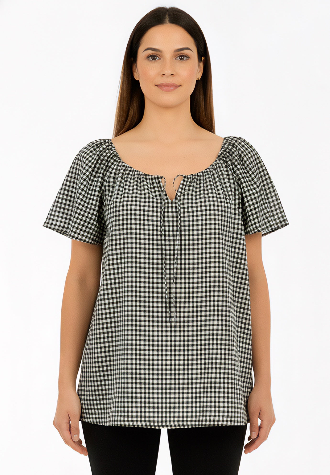 Embroidered Ruffle Blouse image number 0