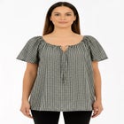 Embroidered Ruffle Blouse image number null