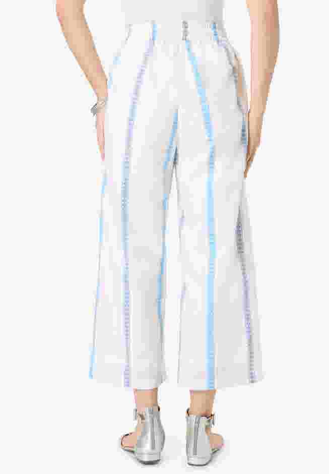 Wide Leg Cotton Crop Pant image number 1