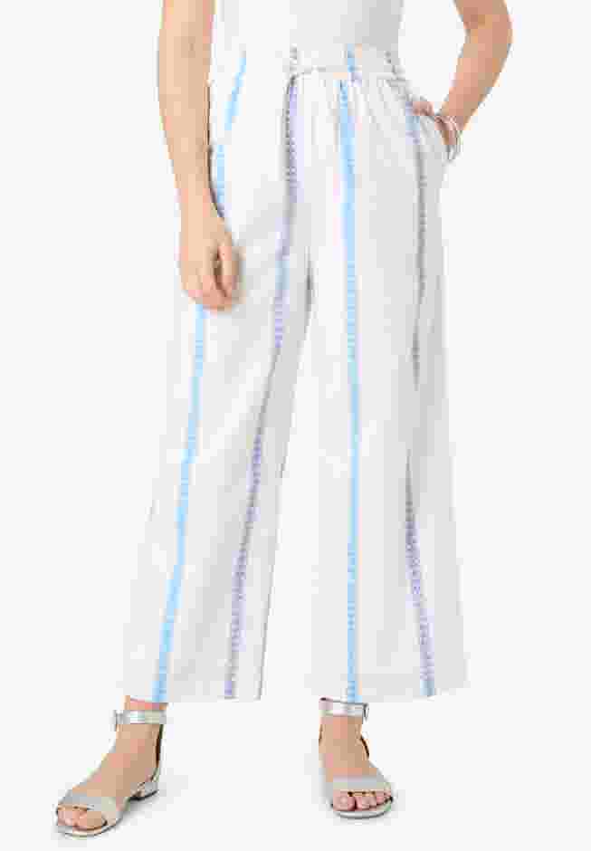 Wide Leg Cotton Crop Pant image number 0