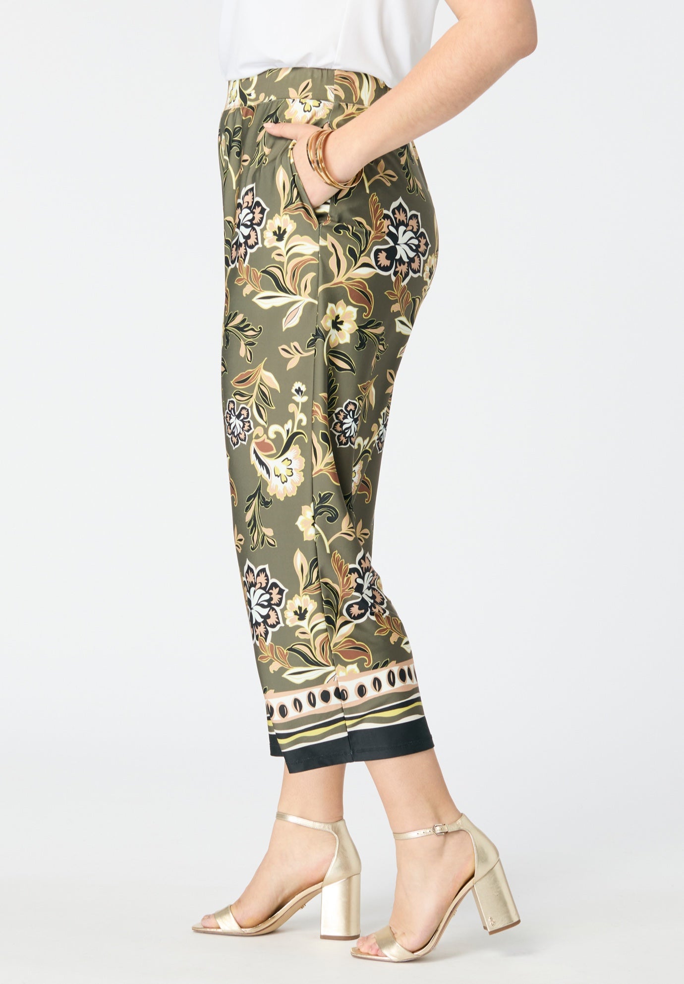 Ultrasmooth® Fabric Cropped Pant image number 2