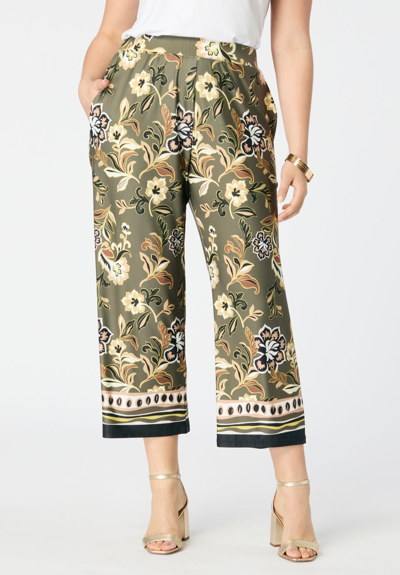 Ultrasmooth® Fabric Cropped Pant image number 0