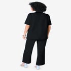 French Terry Cropped Pant Set image number null