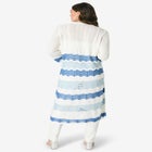 Long Pointelle Cardigan Sweater image number null