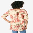 Lace Trim Popover Blouse image number null