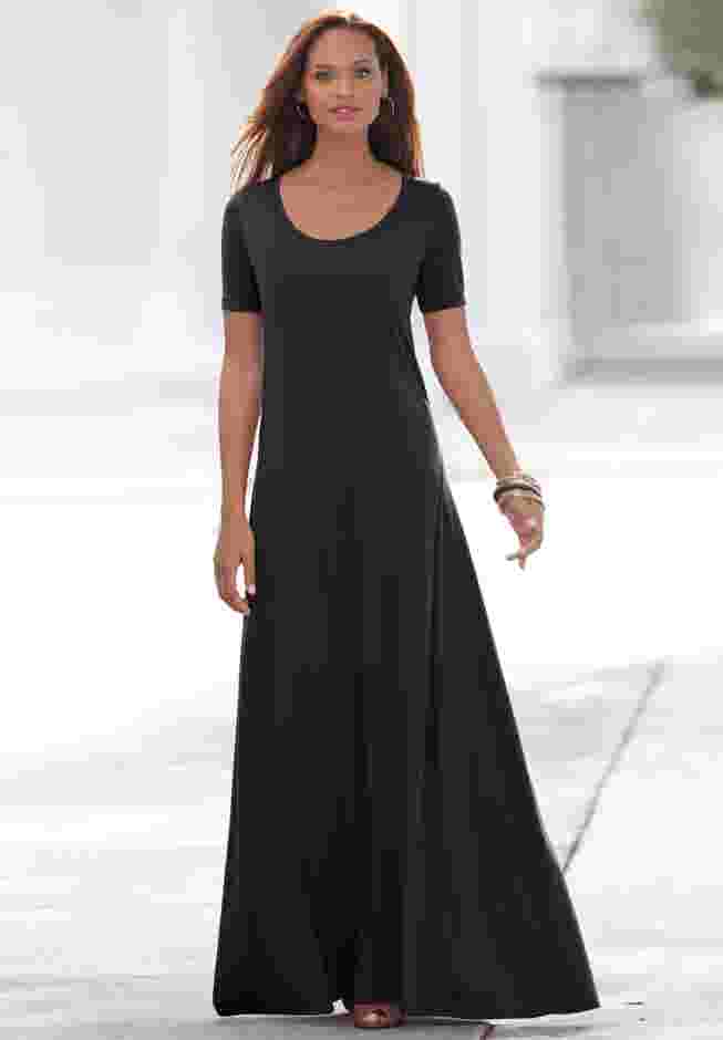 Stretch Cotton T-Shirt Maxi Dress image number 2