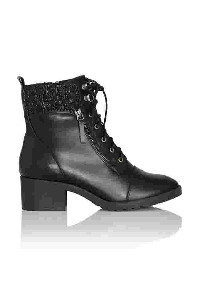 Rita Wide Width Brown Ankle Boot image number 2