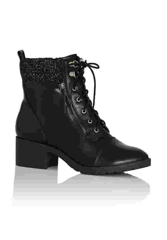 Rita Wide Width Brown Ankle Boot image number 0