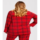 Fleece Check Sleep Top image number null