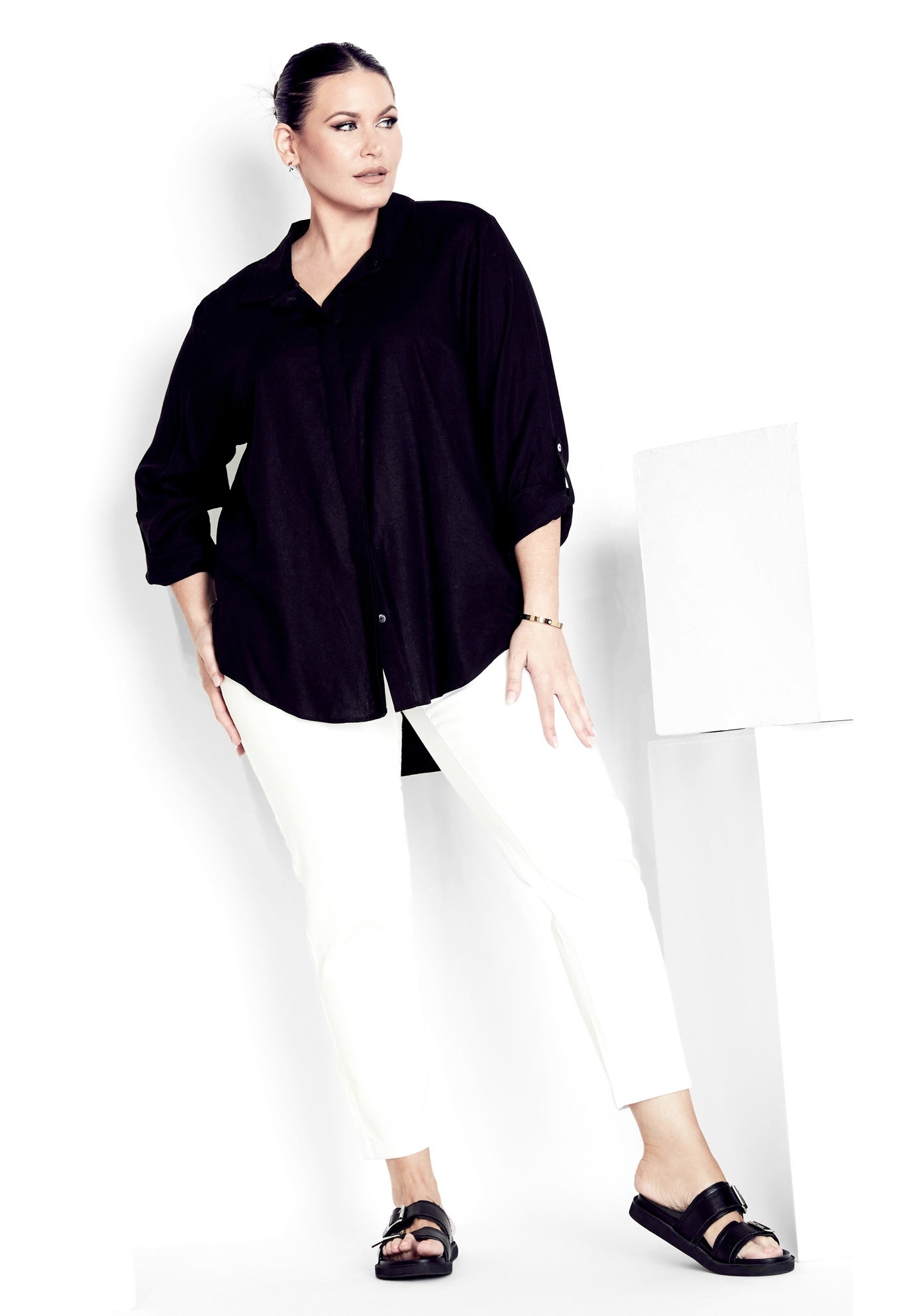 Butter Denim Pull-On High Rise Jean image number 0