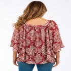 Square Neck Lurex Blouse image number null