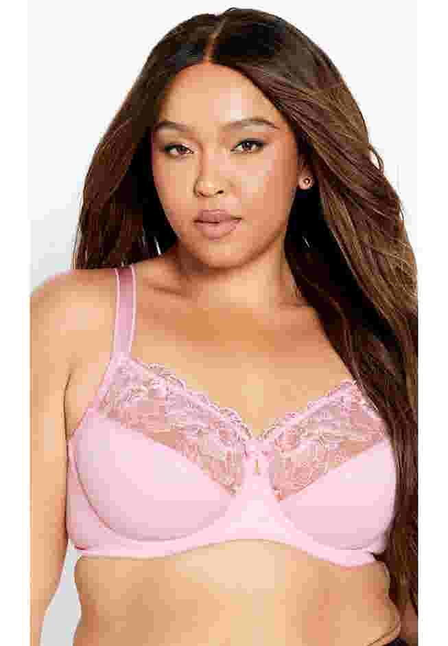 Embroidered Full Support Underwire Bra image number 0