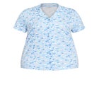 Bunny Button Up Sleep Top image number null