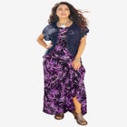 Plus Size Scallop Trim Crochet Cardigan Sweater image number null