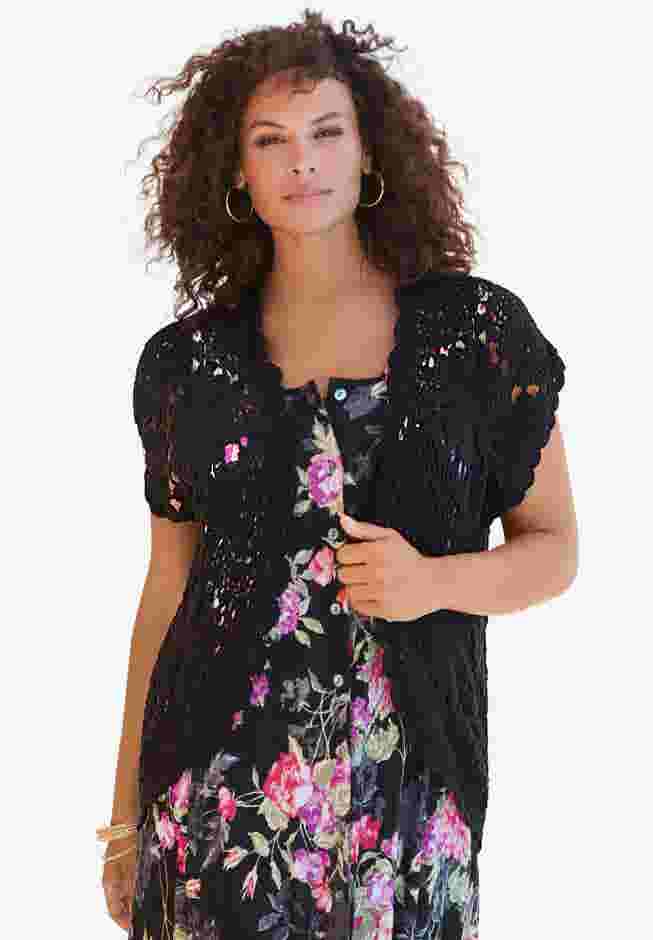 Crochet Cardigan Sweater image number 0