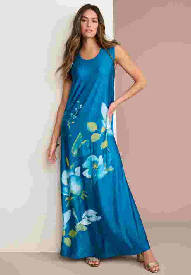 Ultrasmooth® Fabric Sleeveless Maxi Dress image number 0