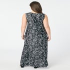 Plus Size Sleeveless Crew Neck Maxi Dress image number null