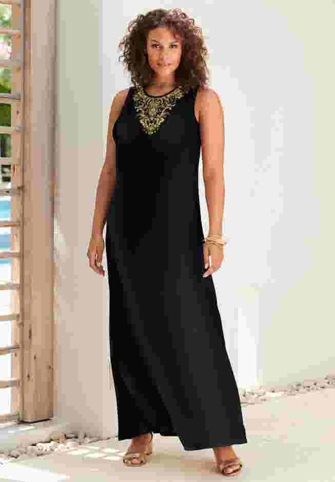 Ultrasmooth® Fabric Sleeveless Maxi Dress image number 0
