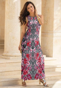 Women's Plus Size Maxi Dresses & Long Dresses | Roaman's Women's Plus Size Maxi Dresses & Long Dresses | Roaman's