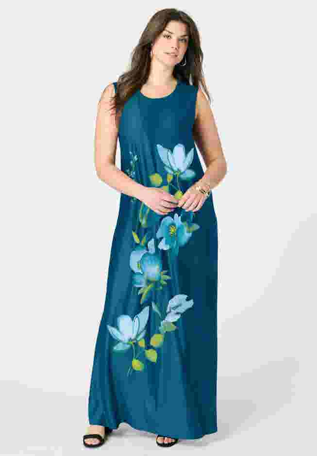 Ultrasmooth® Fabric Sleeveless Maxi Dress image number 0