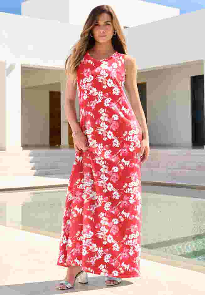 Ultrasmooth® Fabric Sleeveless Maxi Dress image number 0